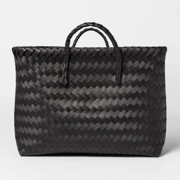 Large Woven Rectangular Storage Basket Black - Brightroom™ | Target