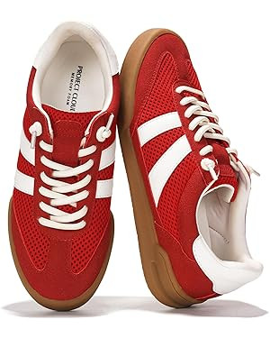 Project Cloud Genuine Leather Casual Sneakers for Women - Memory Foam Insoles Lace-Up Womens Shoe... | Amazon (US)