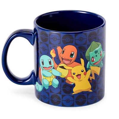 Just Funky Pokémon Original Generation One Starters Coffee Mug | Features Pikachu & More | Target
