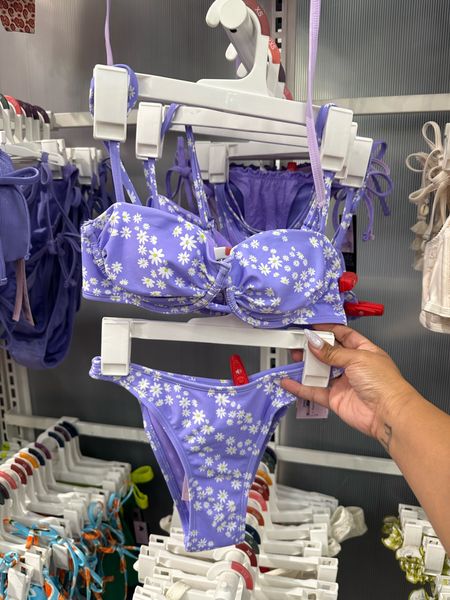 How cute is this purple floral bikini set from @target?! 💜 I would get it in a size M top and L bottom 

#LTKSwim #LTKStyleTip #LTKMidsize