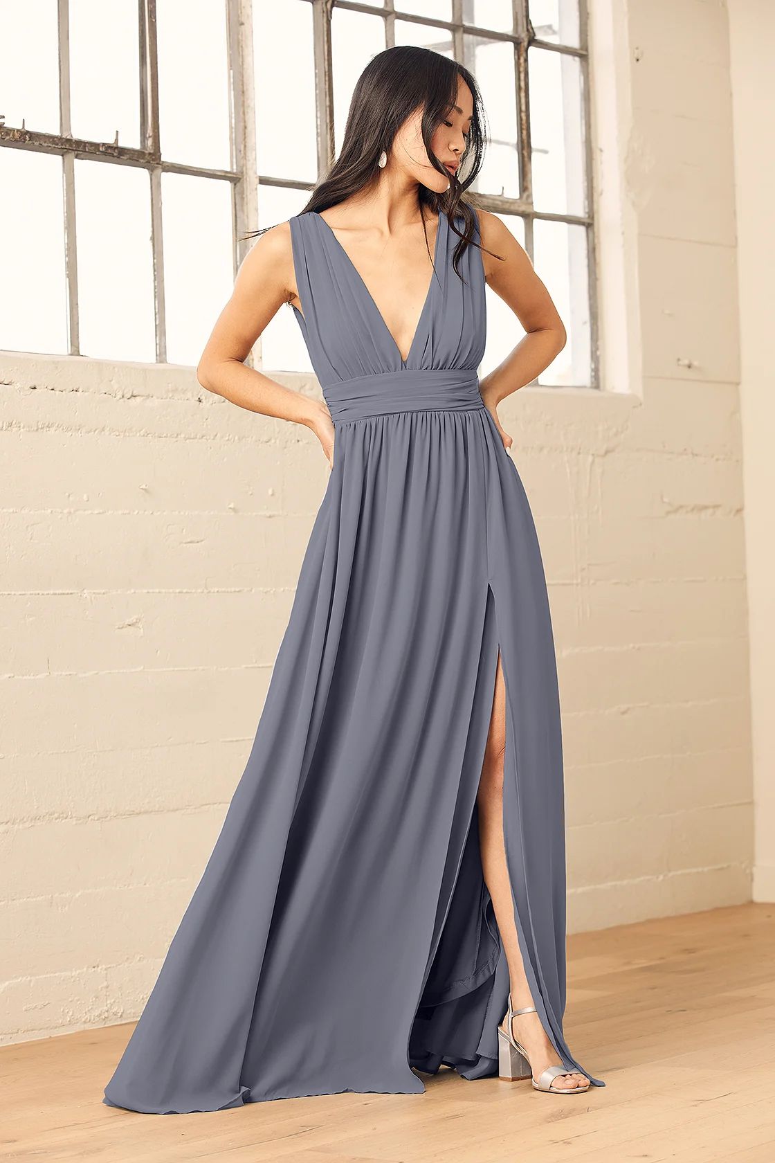 Heavenly Hues Denim Blue Maxi Dress | Lulus (US)