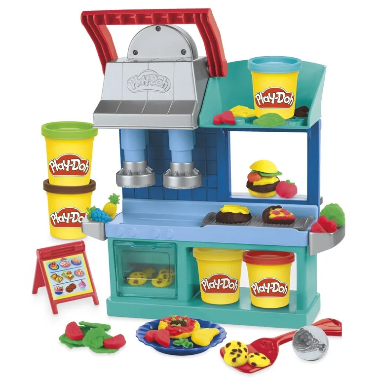 Play-Doh Kitchen Creations Busy Chef's Restaurant Playset, 5 Colors, Pretend Food Play, Preschool... | Walmart (US)