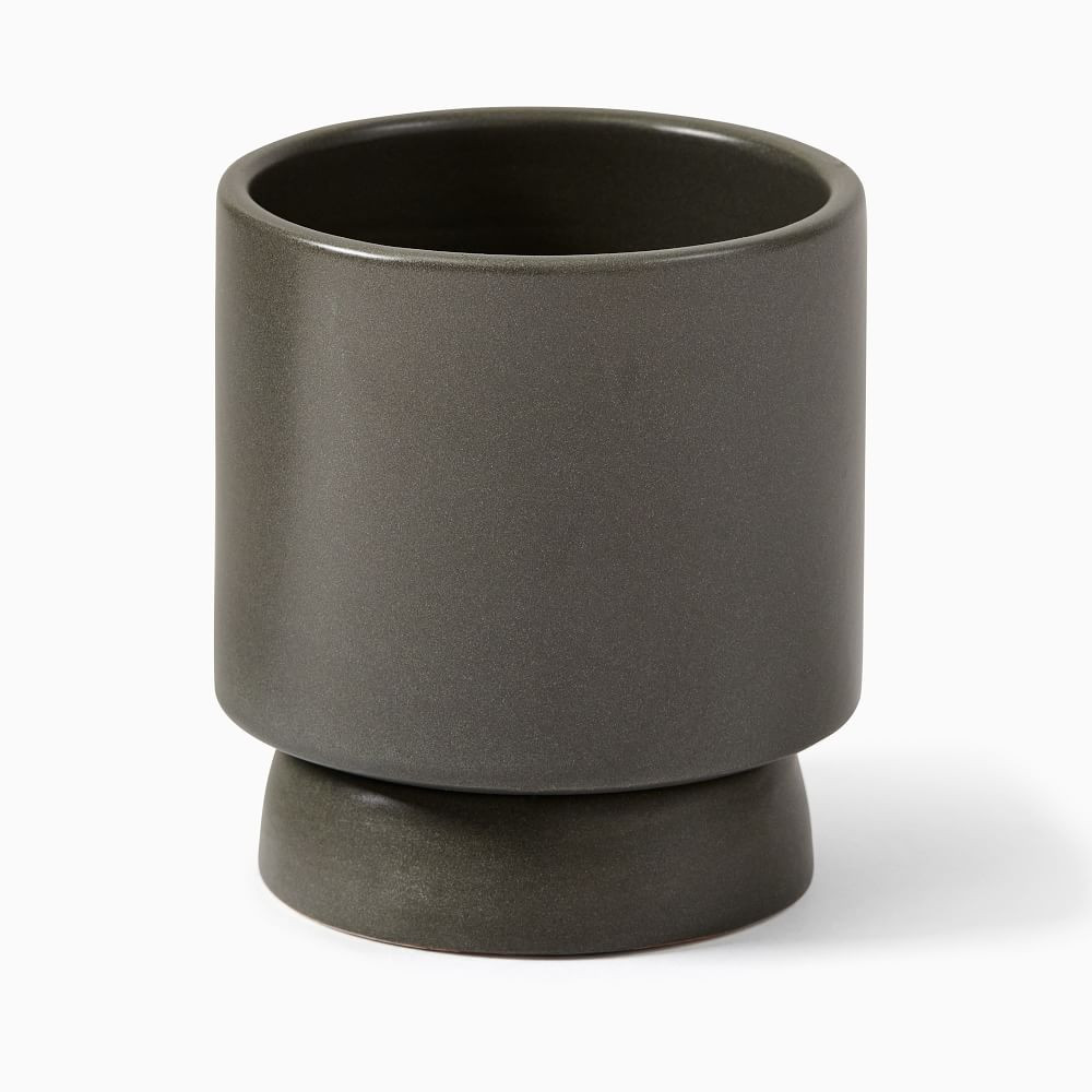 Bishop Ceramic Indoor/Outdoor Pedestal Planters | West Elm (US)
