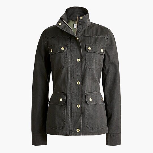Resin-coated twill field jacketItem AL223 
 Reviews
 
 
 
 
 
56 Reviews 
 
 |
 
 
Write a Review... | J.Crew Factory