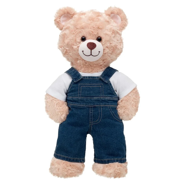 Build-A-Bear Denim Overalls for Teddy Bears - Cute Stuffed Animal Clothing Accessory | Walmart (US)