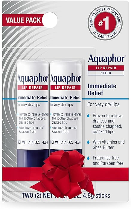 Aquaphor Lip Repair Stick, Moisturizing Lip Balm Pack, Relieves Dryness, Holiday Gifts for Self C... | Amazon (US)