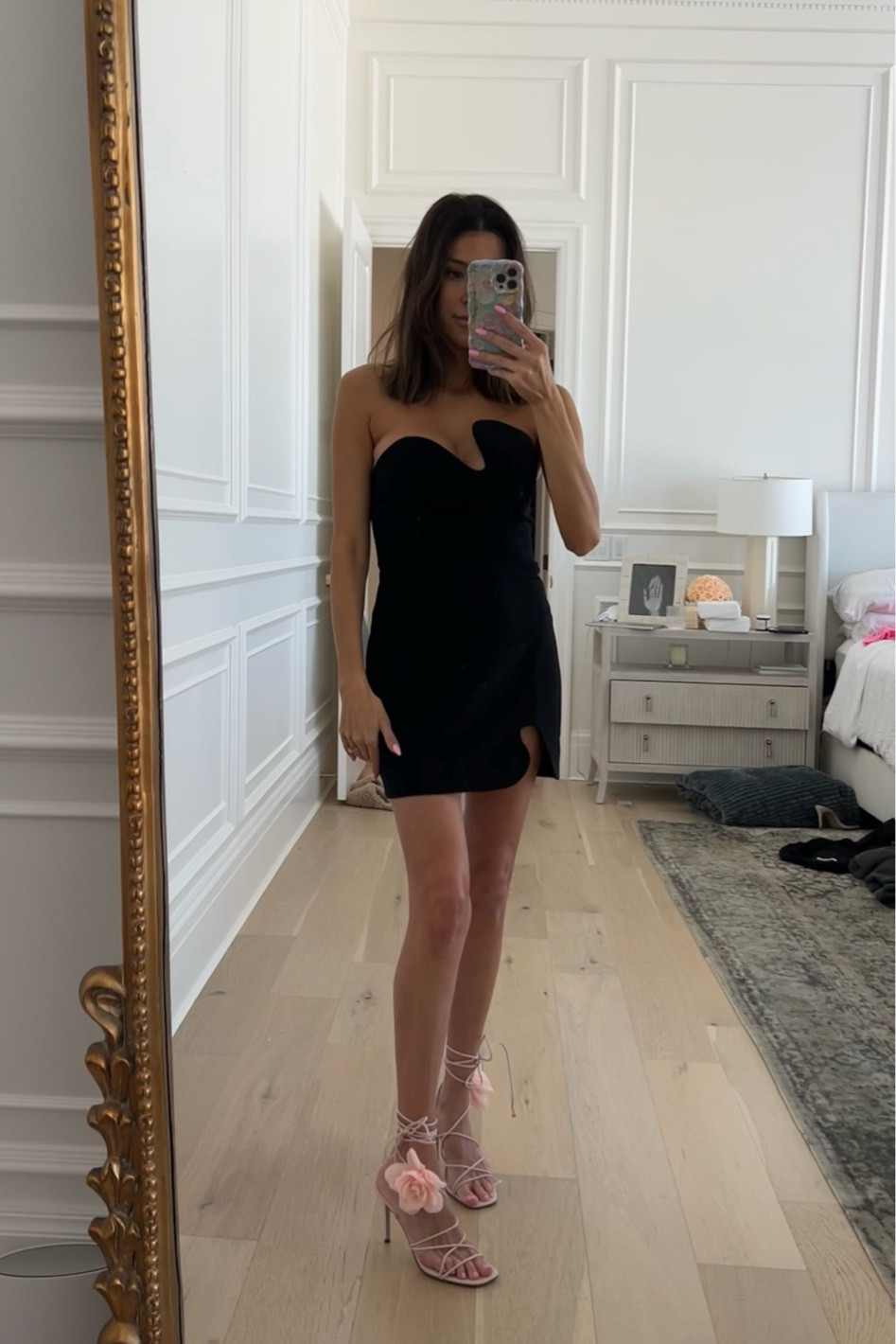 Little black dress 🖤

Date night dress; black dress; short black dress; strapless black dress; revolve; bow heels; resort wear; vacation outfits; pink heels; black tie dress; wedding guest dress; Christine Andrew 

#LTKshoecrush #LTKstyletip #LTKwedding