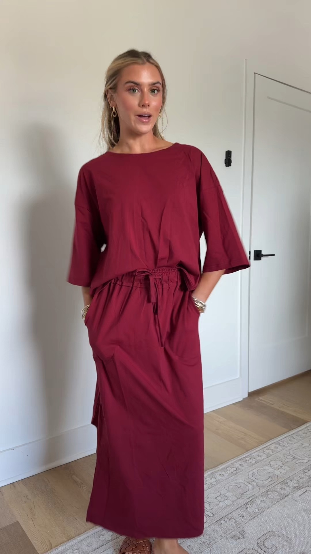 Amazon size small Tankaneo Womens 2 Piece Skirt Sets Oversized 3/4 Sleeve Top and Maxi Skirt Fall Matching Outfits Travel Vacation Set

#LTKootd #LTKSaleAlert #LTKSeasonal