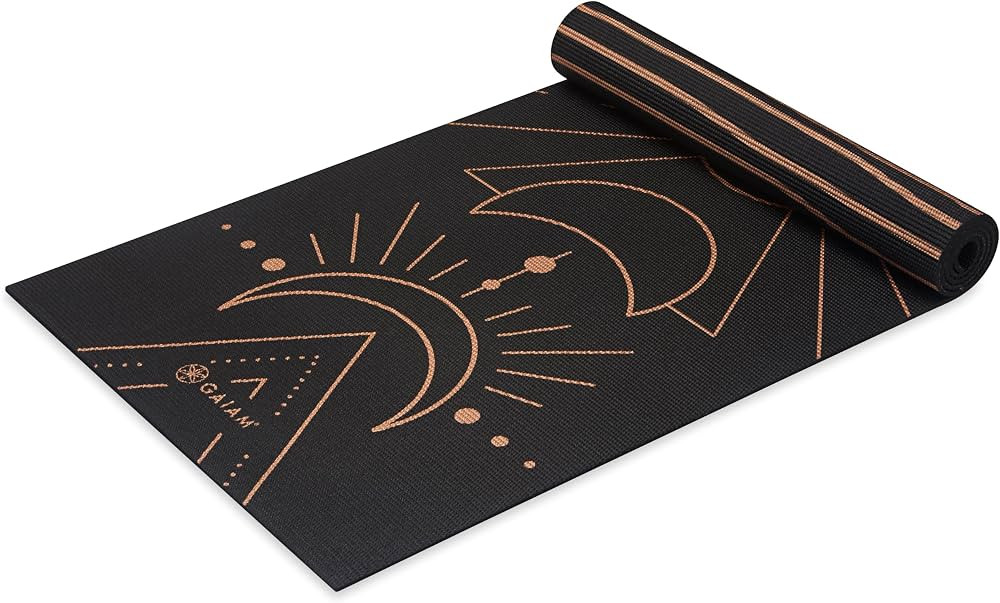 Gaiam Yoga Mat - Premium Print Reversible Extra Thick Non Slip Exercise & Fitness Mat for All Typ... | Amazon (US)