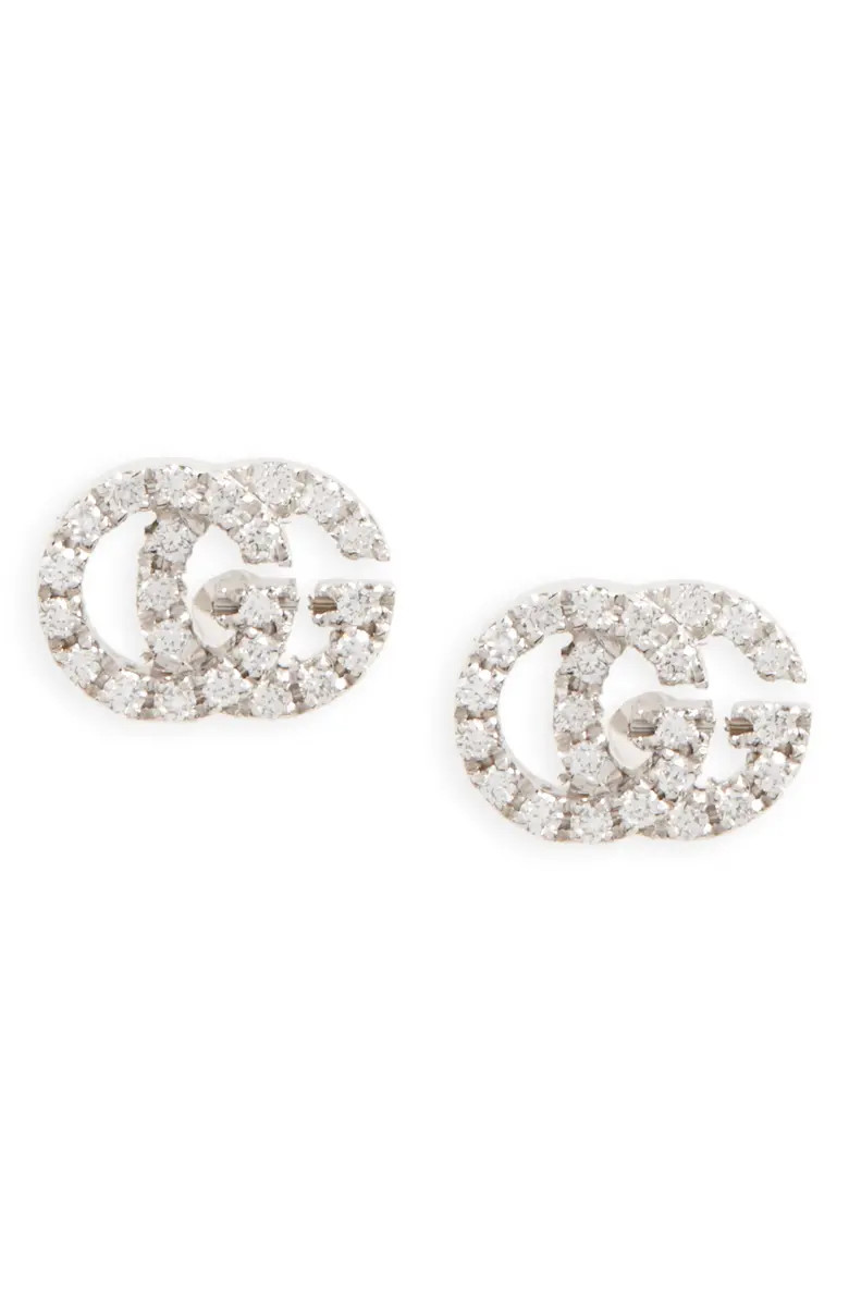 Double-G Diamond Stud Earrings | Nordstrom