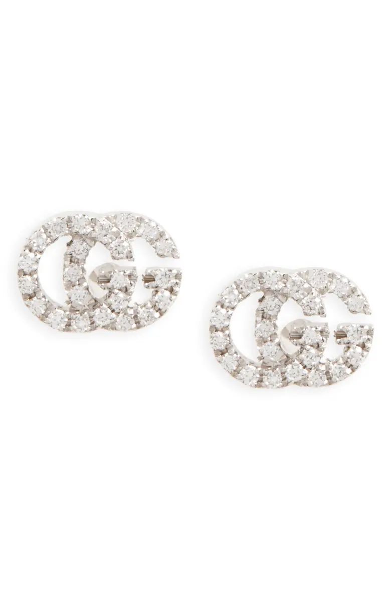 Double-G Diamond Stud Earrings | Nordstrom