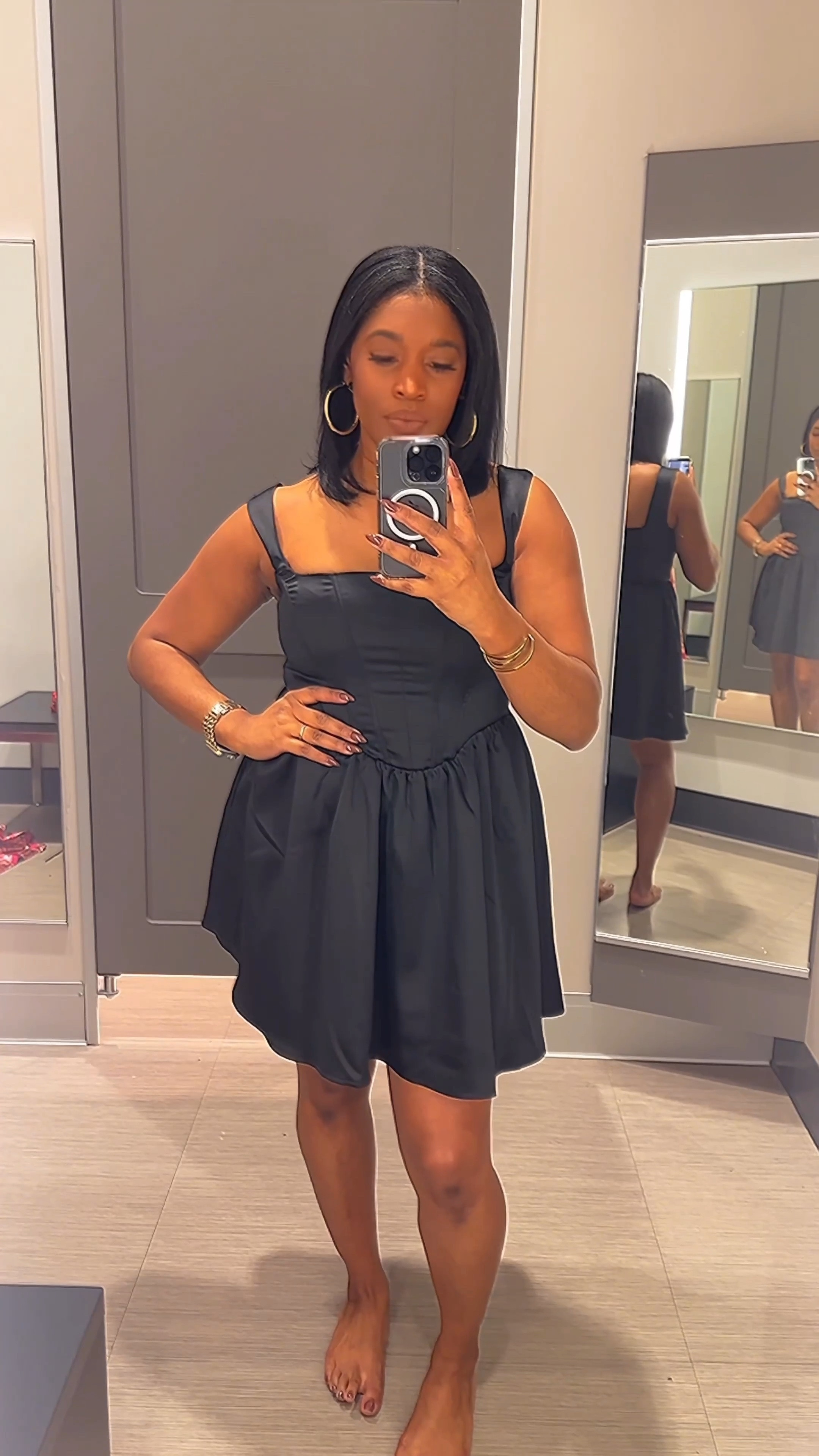 Turn heads in this cute little number. You can never go wrong with a little black dress whether it’s for Valentine’s Day, date night or simply a night out with friends; it’s a perfect choice.

Size: L

#LTKParties #LTKFindsUnder50 #LTKSaleAlert