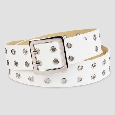 Women's Grommet Belt - Wild Fable™ White | Target