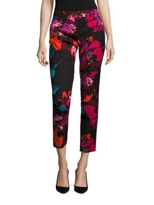 Aubree Floral Print Cropped Pants | Saks Fifth Avenue