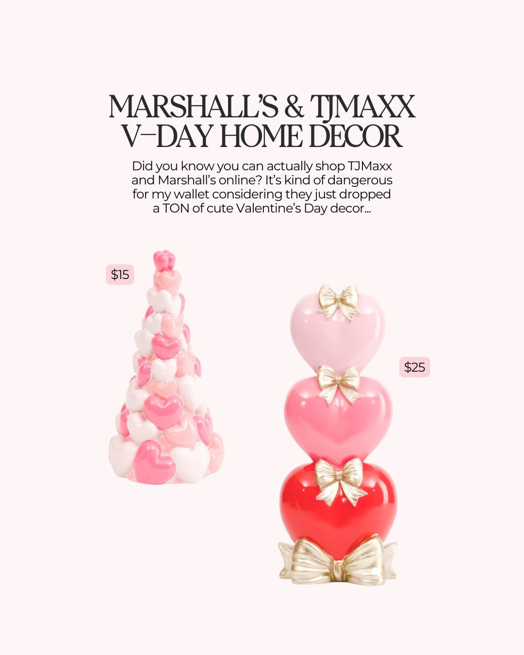 Valentine's Day Decor from TJMaxx and Marshall's  

 #LTKSeasonal #LTKHome #LTKFindsUnder100