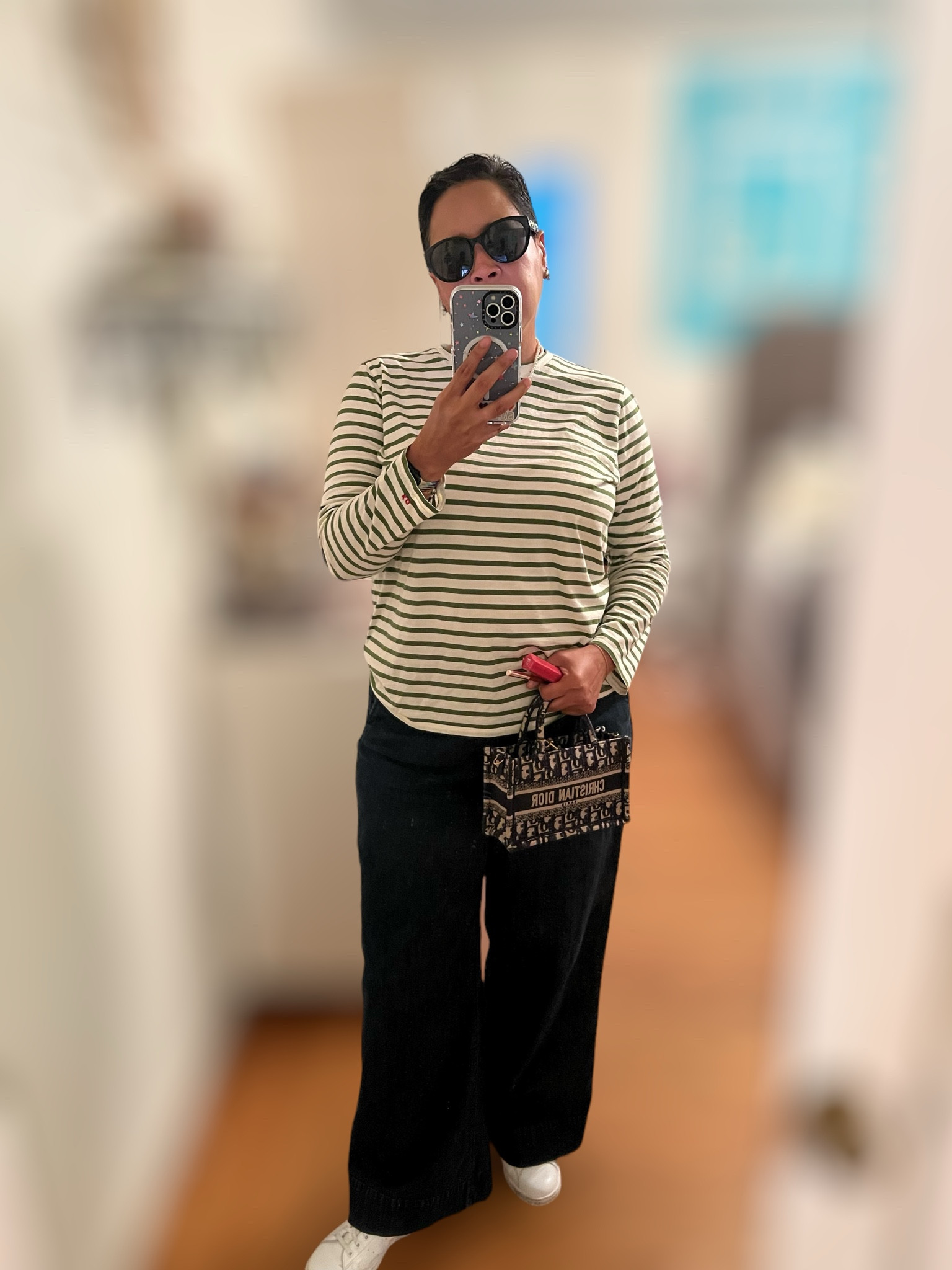 Work outfit
Top: Francis Valentines 
Jeans: NYDJ 
Bag: Dior
Sneakers: adidas Stan Smith

#LTKMidsize #LTKStyleTip #LTKWorkwear