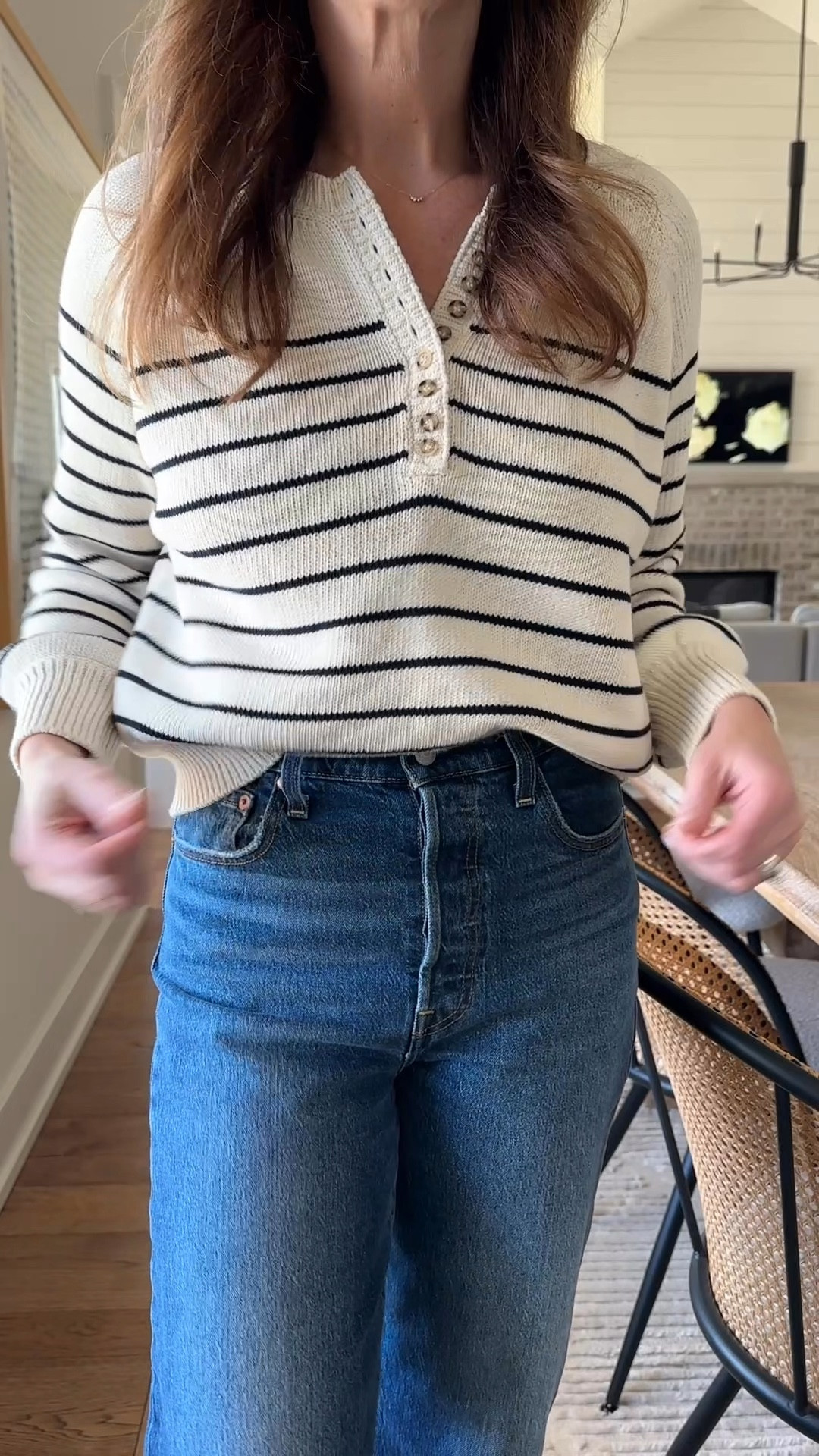 Coat size 2
Sweater size XS
Jeans size 26
Shoes run a touch snug but I’m in my usual size 

#LTKSeasonal #LTKOver40 #LTKStyleTip