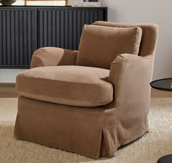 Sophie Skirted Slipcover Chair | West Elm (US)