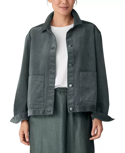 Women's Classic Collar Long Sleeve Jacket | Macy's