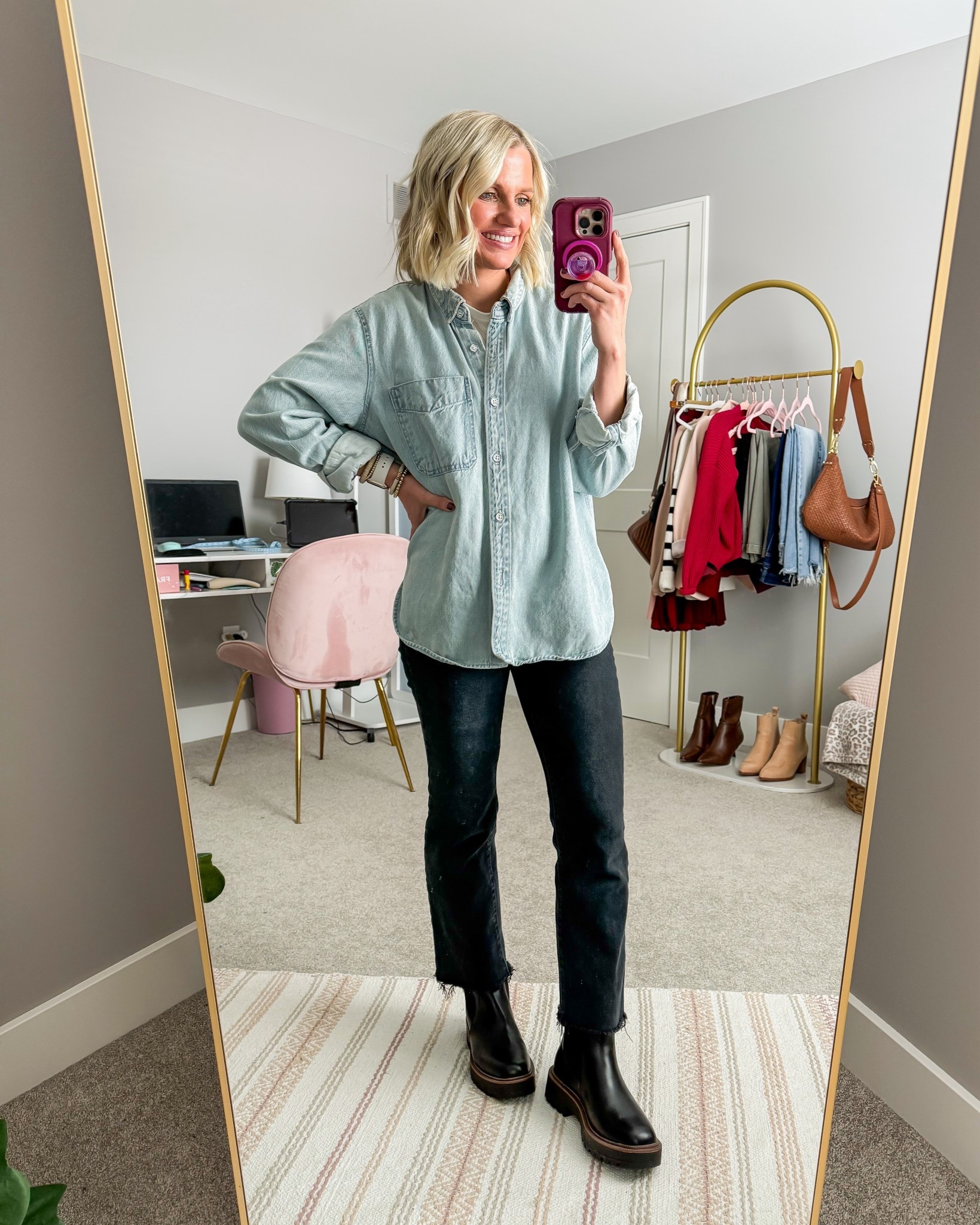 What I wore this week! This denim shirt from Target is a great layering piece especially as we head into the spring! 
Shirt- medium 
Jeans- 0
T-shirt- smalll

#LTKSeasonal #LTKootd #LTKPetite
