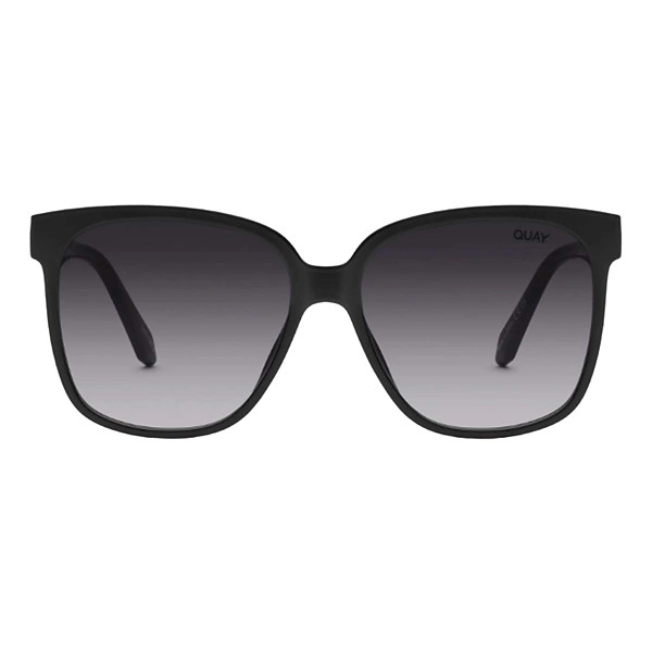 Women's QUAY EYEWARE Wide Awake Sunglasses Black/Smoke | Scheels