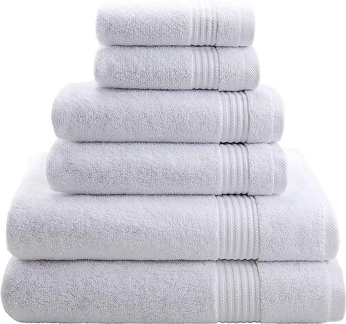 Hotel & Spa Quality, Absorbent and Soft Decorative Kitchen and Bathroom Sets, Cotton, 6 Piece Tur... | Amazon (US)