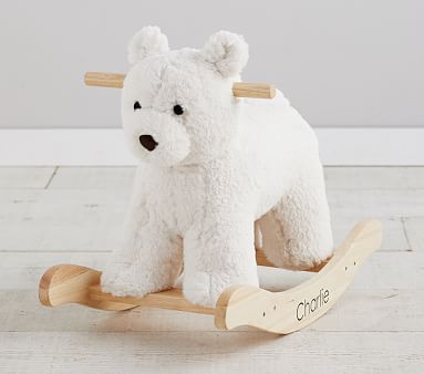Sherpa Bear Plush Nursery Rocker | Pottery Barn Kids