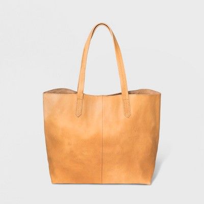 Genuine Leather Tote Handbag - Universal Thread™ | Target
