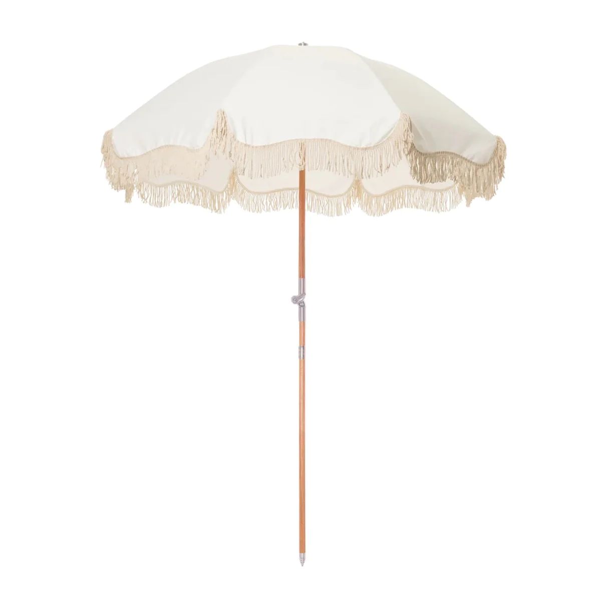 Premium Beach Umbrella - Antique White | Monika Hibbs Home