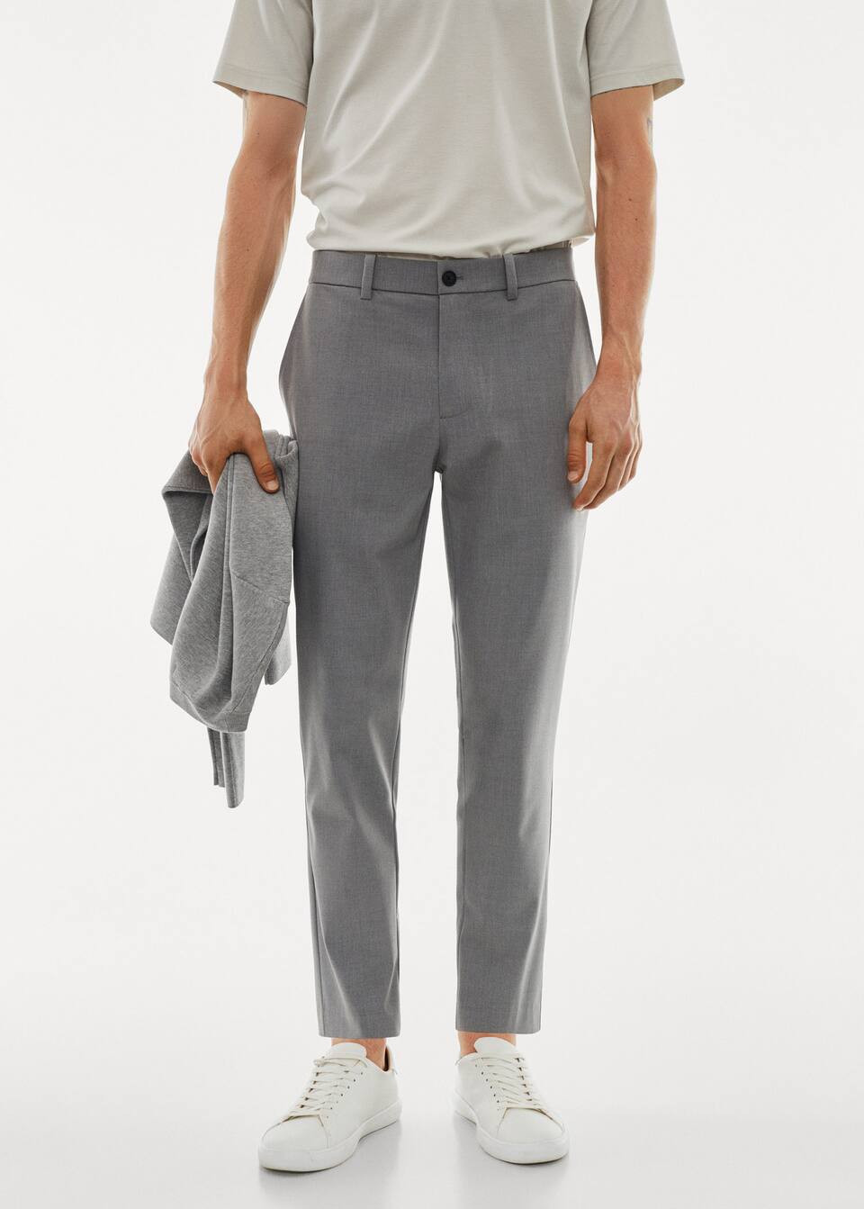 Slim fit stretch pants -  Men | Mango Man USA | MANGO (US)