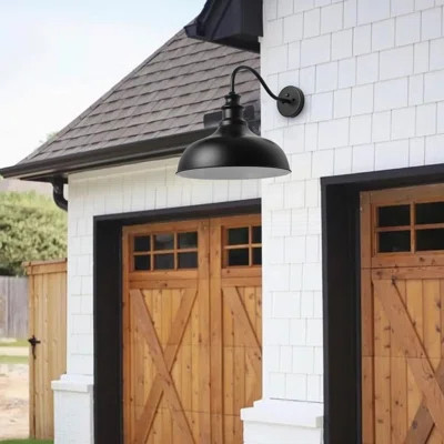 1-Light 19.68 inch Oversize Classic Iron Metal Outdoor Wall Light | Wayfair North America