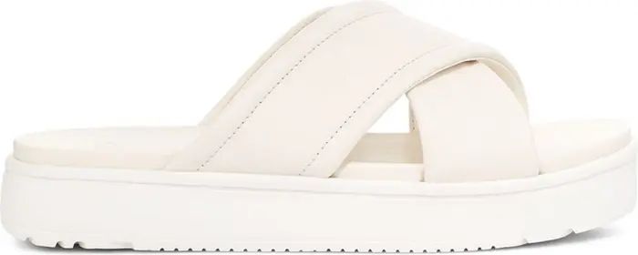 UGG Zayne Leather Platform Slide Sandal (Women) | Nordstrom