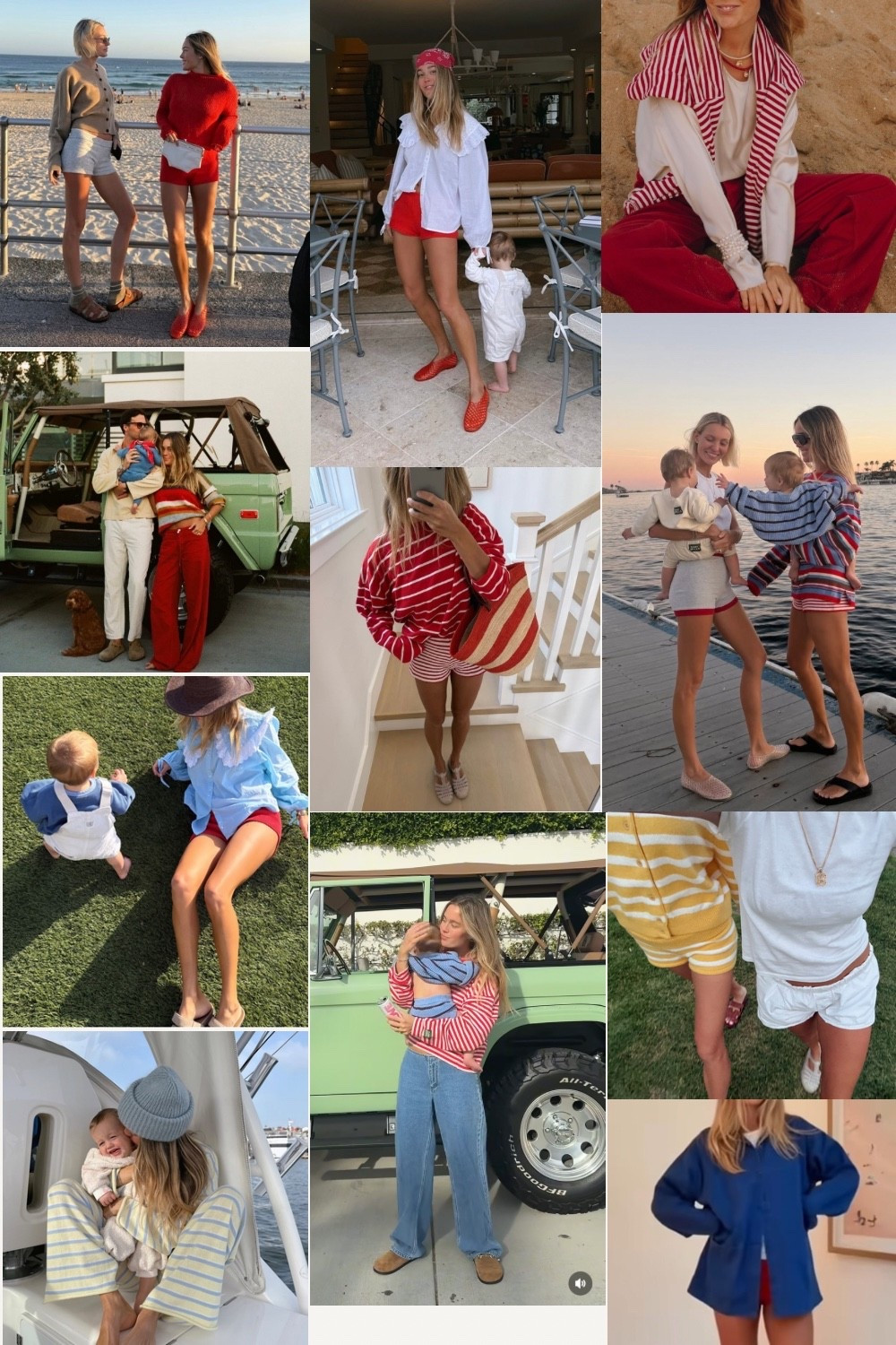 Summer mood board full of red & stripes  maryralph

#LTKspring #LTKswimwear #LTKstyletip