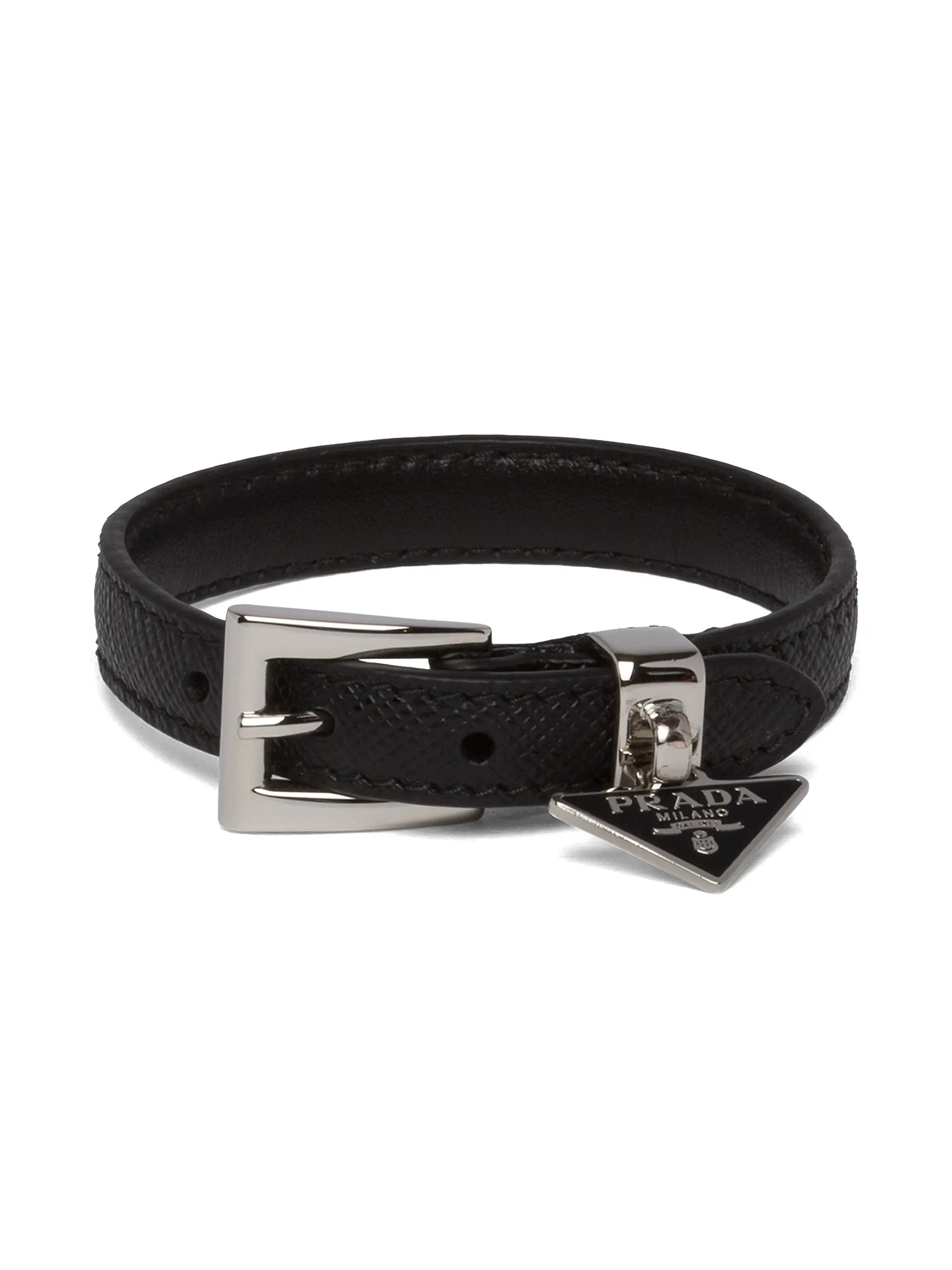 Prada Saffiano Leather Bracelet | Saks Fifth Avenue | Saks Fifth Avenue