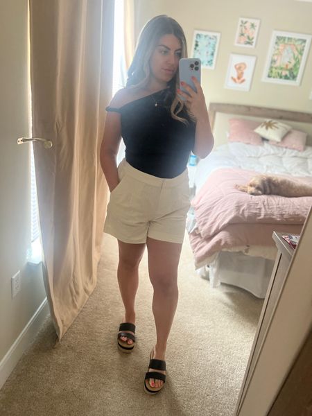 Casual elevated summer outfit
These shorts are so comfortable!
They’re a tad big so size down one size! 

#LTKShoeCrush #LTKFindsUnder50 #LTKMidsize