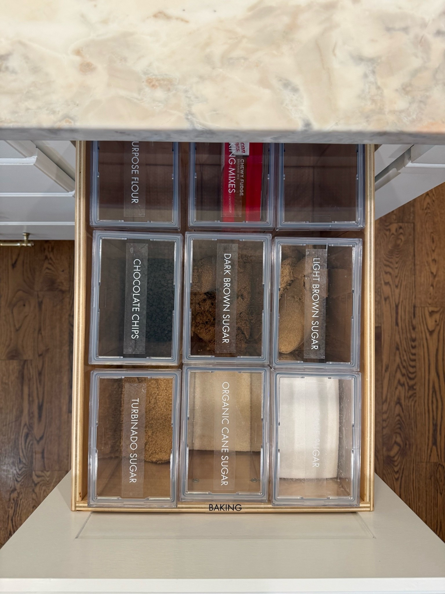 We love to decant pantry staples in our kitchen and pantry projects, and here’s 5 reasons why:
1. Keeps pantry shelves less cluttered
2. Helps dry goods stay fresher longer
3. Makes ingredients easier to grab while cooking
4. Prevents half-open bags from spilling everywhere
5. Makes it easier to see when you’re running low

So, what items can you decant? Here’s a few ideas:
✔️Sugar
✔️Flour
✔️Pasta
✔️Rice
✔️Cereal
✔️Coffee
✔️Baking Supplies
✔️Oats

Comment DECANT to grab these bins!

#LTKHome