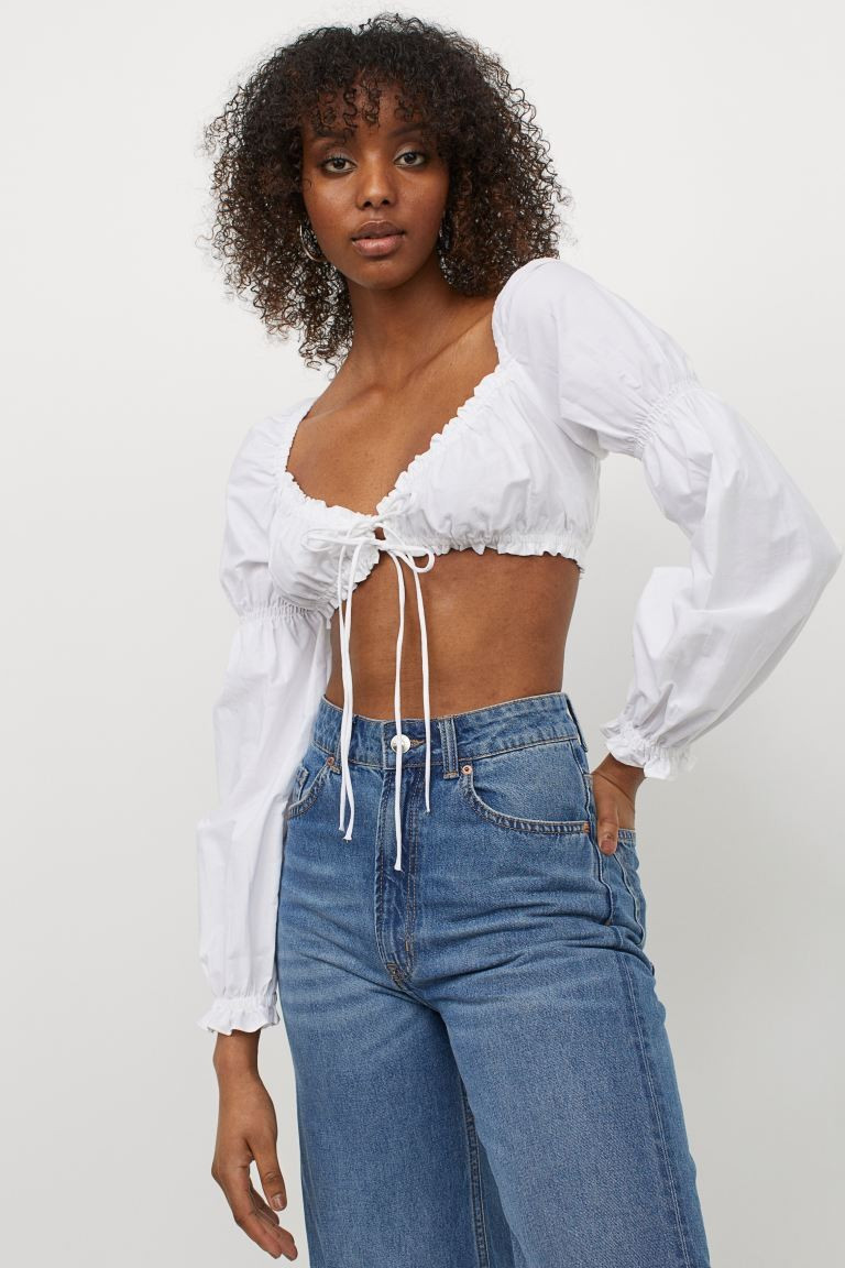 Cotton Crop Top | H&M (US + CA)