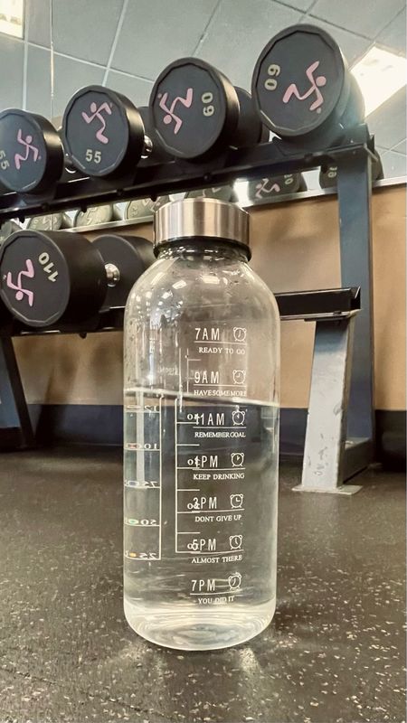 My glass water bottle has been coming through! Keeps me on track for getting my daily water intake. The perfect nontoxic option for me. 

#LTKFitness #LTKActive
