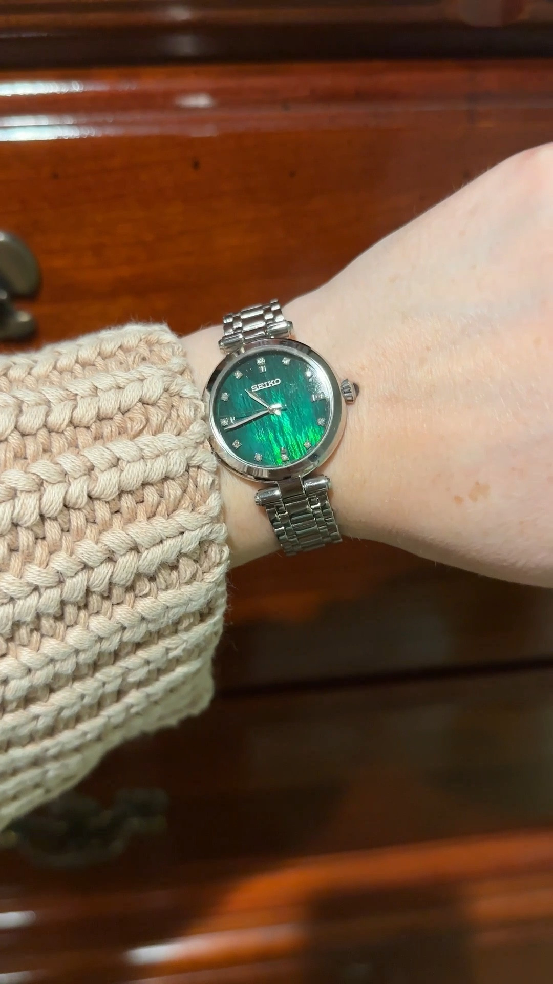 This is my most worn piece of jewelry besides my wedding rings. I LOVE the green face of the watch and receive compliments on it often! It’s the perfect fit—not too bulky but not too dainty. Christmas holiday gift idea! 

#LTKCyberWeek #LTKSaleAlert #LTKGiftGuide