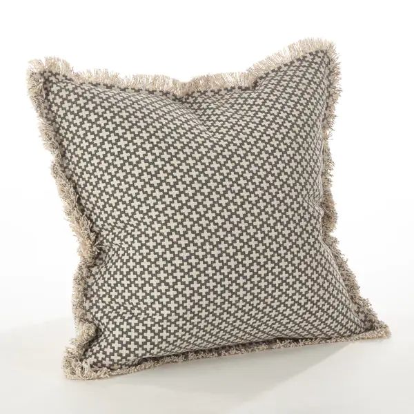 Corinth Collection Moroccan Tile Design Down Filled Cotton Throw Pillow | Bed Bath & Beyond
