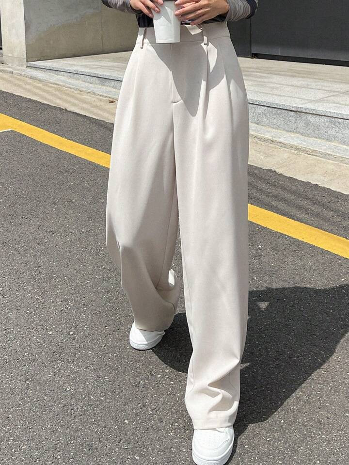 DAZY Solid Straight Leg Pants | SHEIN