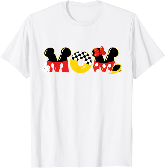 Disney Mickey Mouse & Minnie Mouse Mom Mother’s Day Birthday T-Shirt | Amazon (US)