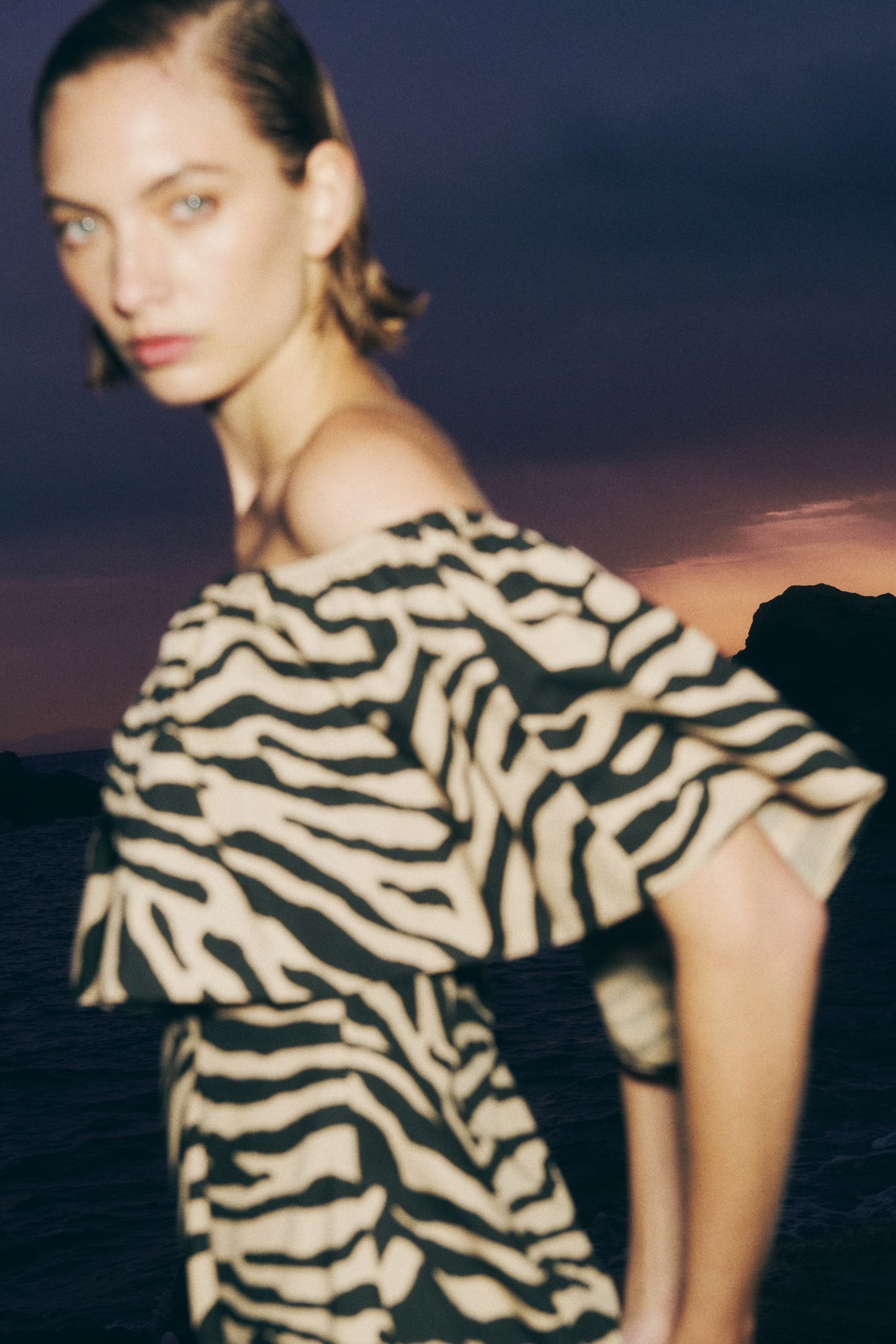 Flounced off-the-shoulder dress | H&M (US + CA)