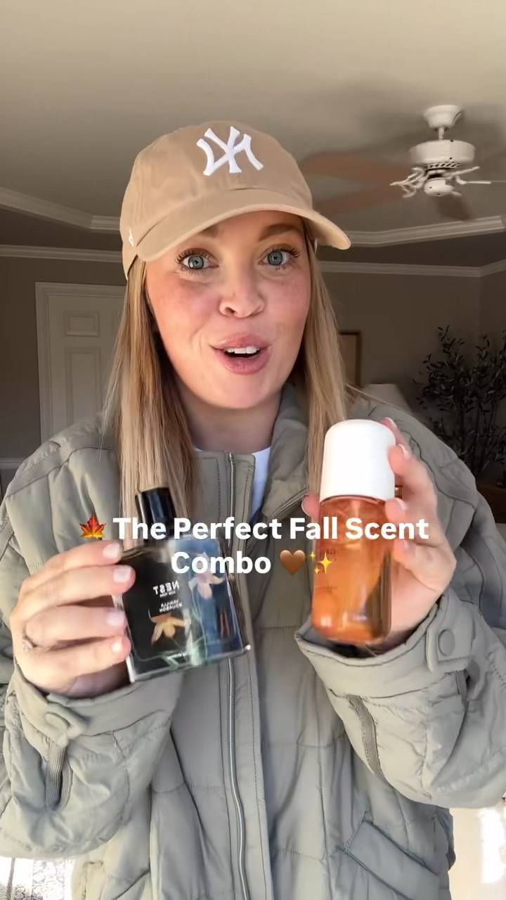 ☁️ My cozy-weather scent lineup! These smell so good together or on their own 🍂🍁

🤎 Nest Vanilla Bourbon - warm, comforting, and a little smoky. Like cashmere and golden hour in a bottle.

✨ Phlur Caramel Skin - soft, sweet, and a little flirty. Think sun-warmed skin and dessert at sunset.

#LTKSeasonal #LTKBeauty #LTKFindsUnder100