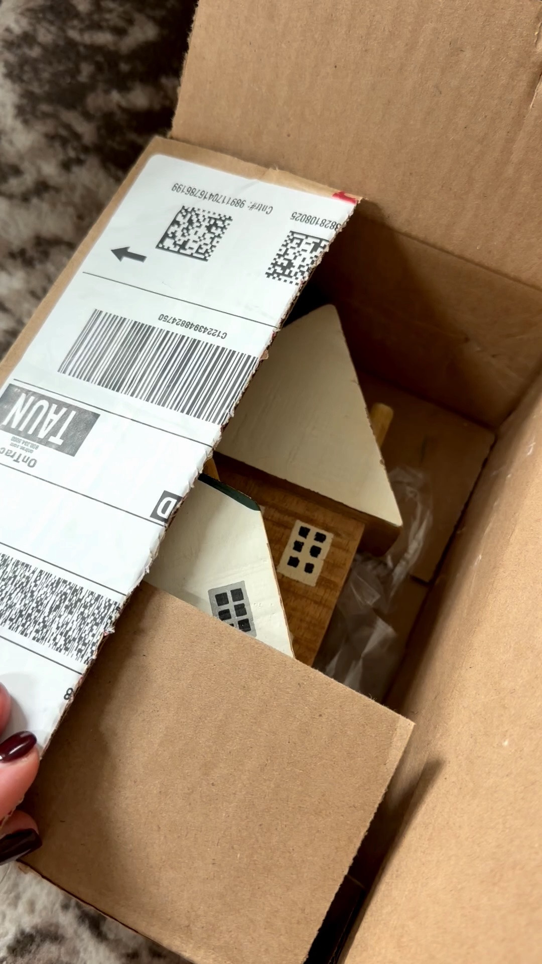 These little wooden houses are the coziest. They look like something you’d find at an antique store. #target