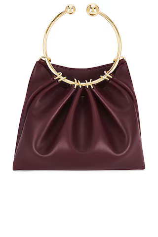 VERAFIED Ring Handle Bag in Burgundy from Revolve.com | Revolve Clothing (Global)