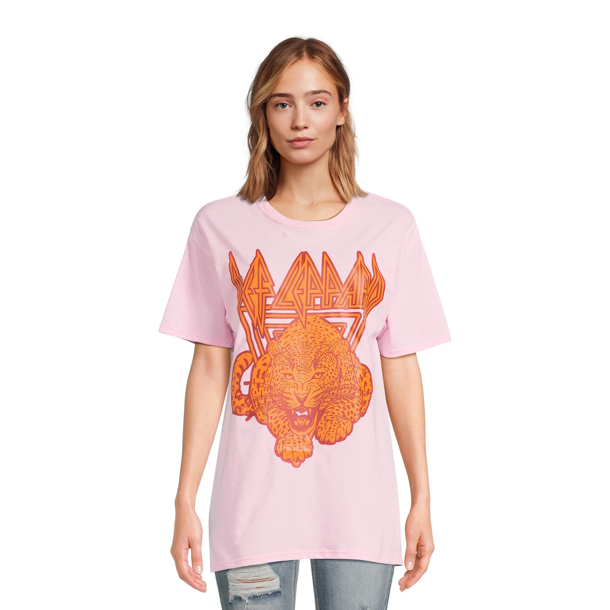 Def Leppard Juniors Roar Band Graphic Tee with Short Sleeves - Walmart.com | Walmart (US)