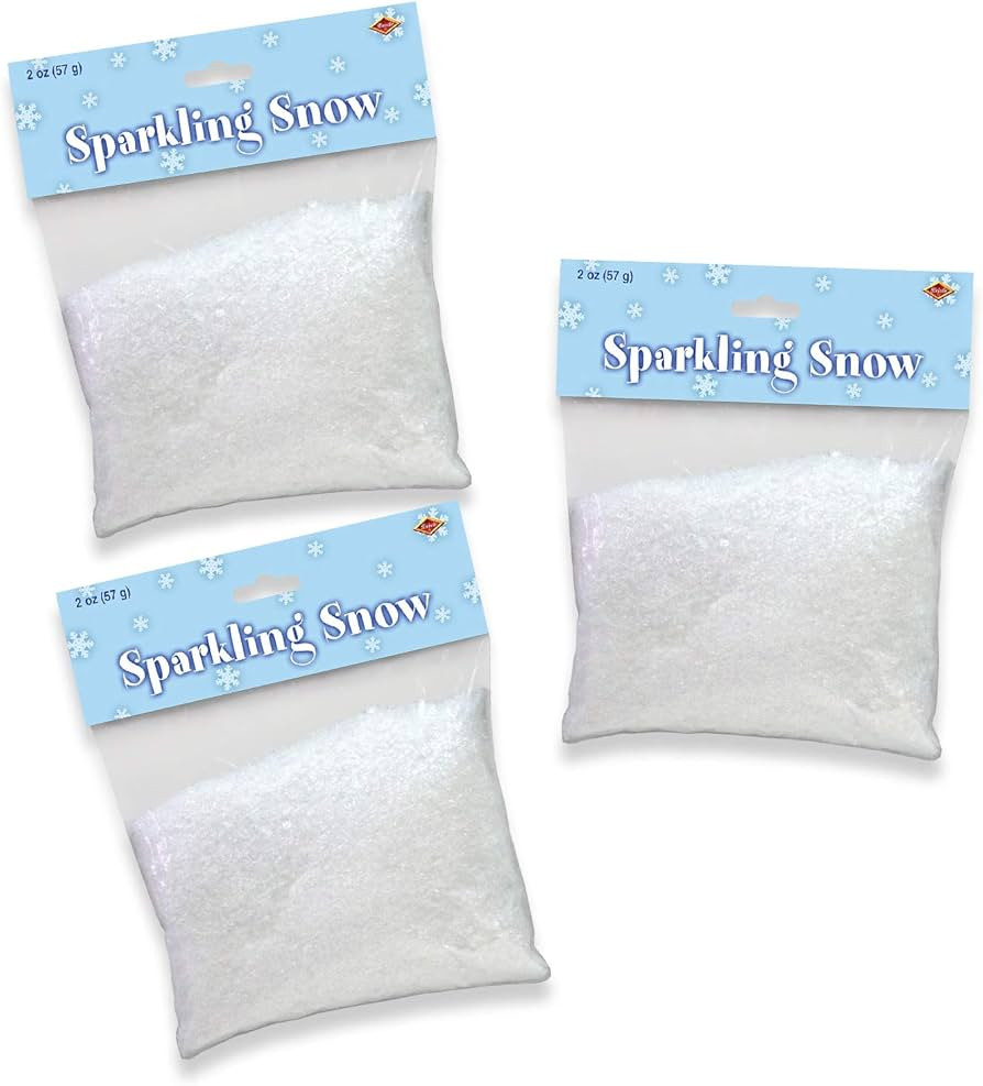 Beistle Sparkling Snow Pack of 3 | Amazon (US)