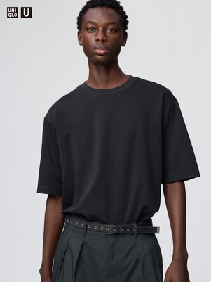 UNIQLO U AIRISM COTTON OVERSIZED CREW NECK HALF SLEEVE T-SHIRT | UNIQLO AU | Uniqlo Australia