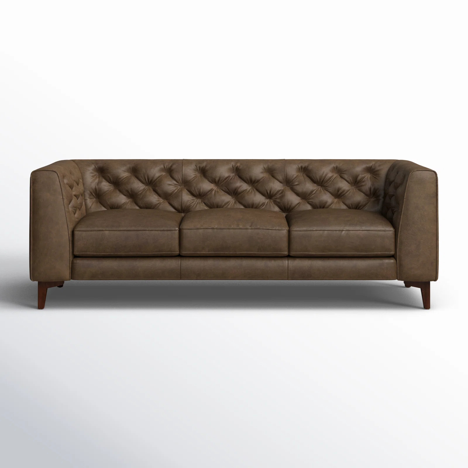 Peale 89'' Full-Grain Genuine Italian Leather Sofa | Wayfair North America
